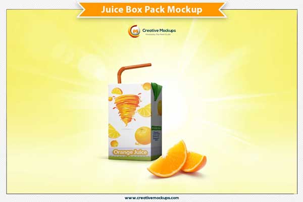 Juice Box Pack Mockup