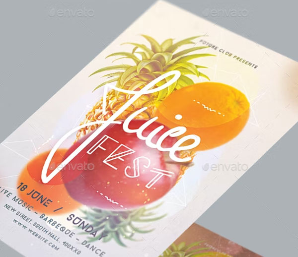 Juice Fest Party Flyer