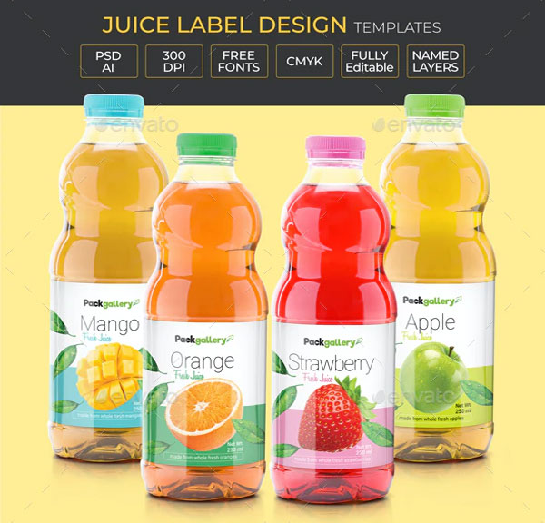 Juice Label Design Templates