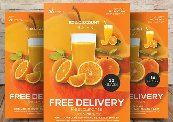 Juice Shop Flyer Design