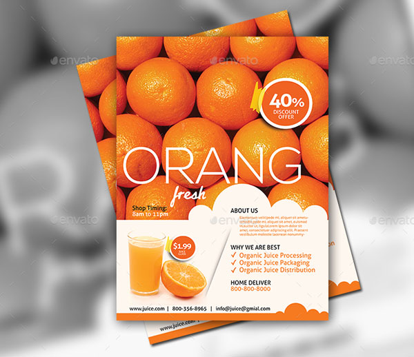 Juice Shop Flyer Printable Template