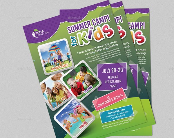 Junior School Summer Camp Flyer Template