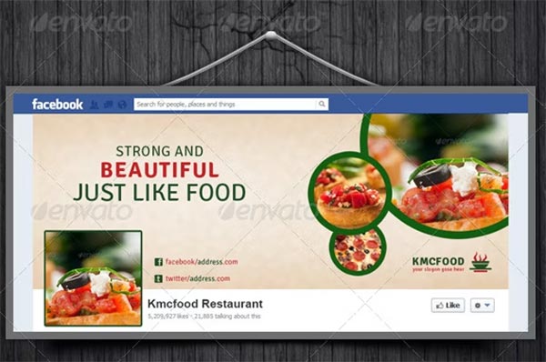 Just Like Food Restaurant Timeline Template