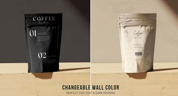 Jute Coffee Bag Logo Mockup