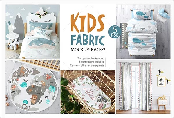 KIDS Fabric Mockup Pack