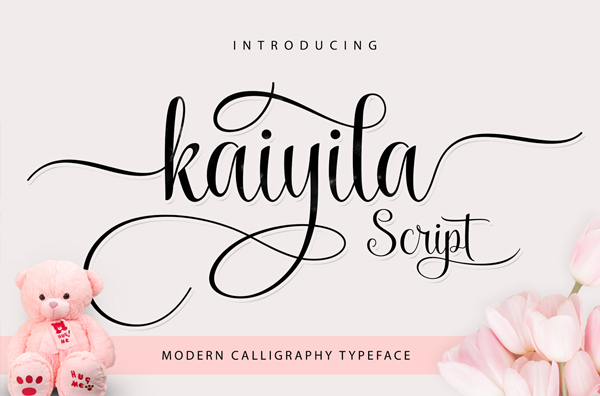 Kaiyila Script Cursive Handwriting Font