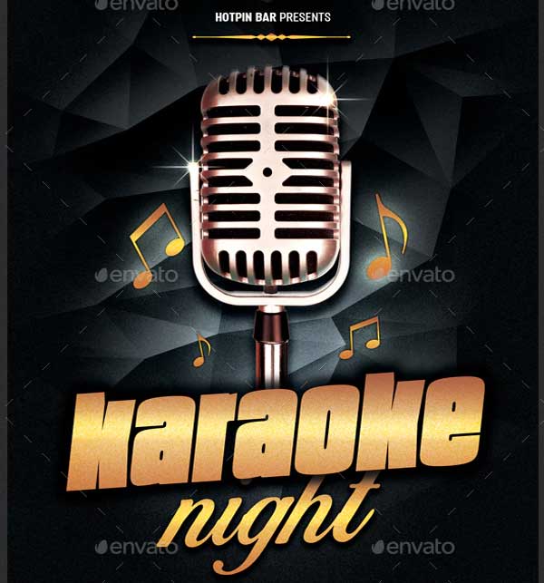 Karaoke Night Talent Show Brochure