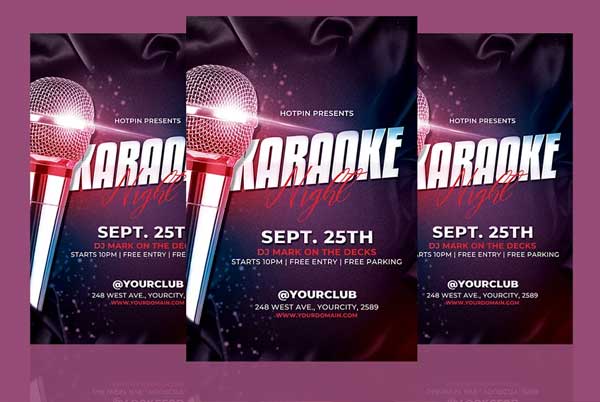 Karaoke Party Talent Show Brochure