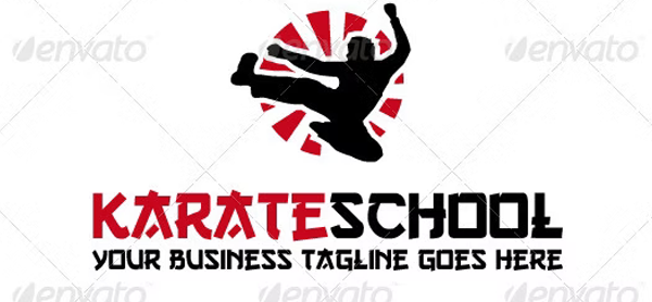Karate School Logo Template