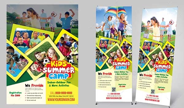 Kids Activities Flyer and Roll-Up Banner