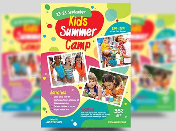 Kids Activities and Kids Camp Flyer Template