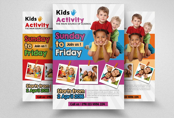 Kids Activity Flyer Templates