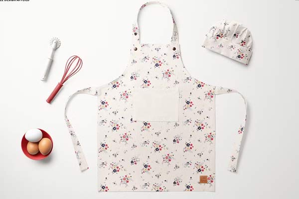 Kids Apron Mockup Set Download