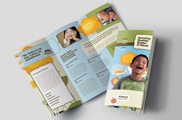 Kids Daycare Brochure Template