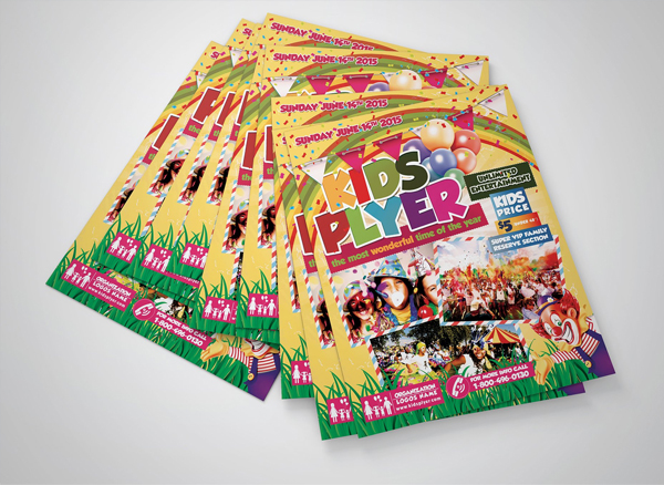 Kids Festival Flyer and Ticket Template