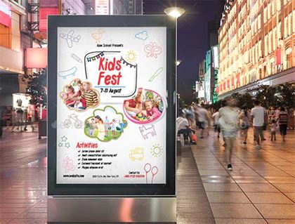 Kids Festival Poster Template