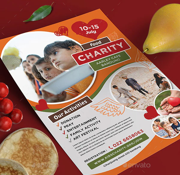 Kids Food Charity Flyer Templates