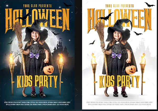 Kids Halloween Flyer Template