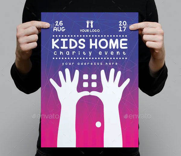 Kids Home Charity Event Flyer