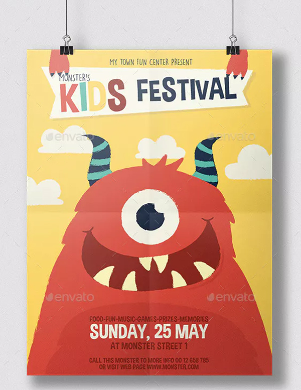 Kids Monster Festival Flyer