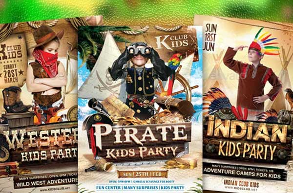 Kids Party Flyer Template