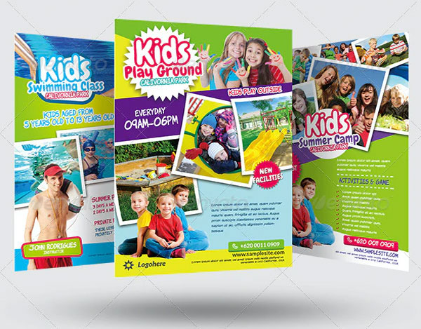 Kids Play Ground Activities Flyer