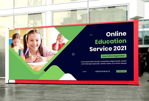 Kids School Billboard Premium Templates