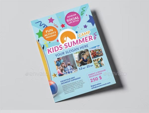 Kids Summer Camp/ A5 Brochure Template
