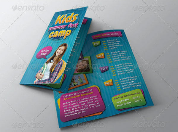 Kids Summer Camp Bifold Brochure