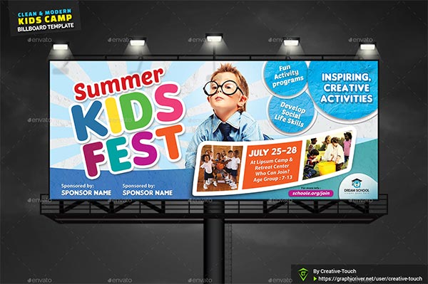 Kids Summer Camp Billboard