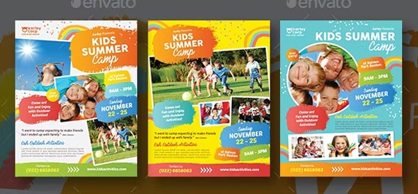 Kids Summer Camp Flyers