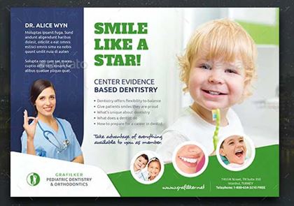 Kids Dental Flyer Design