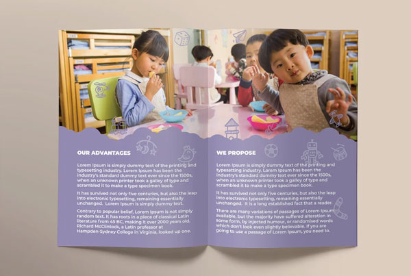 Kindergarten Daycare Brochure Bifold
