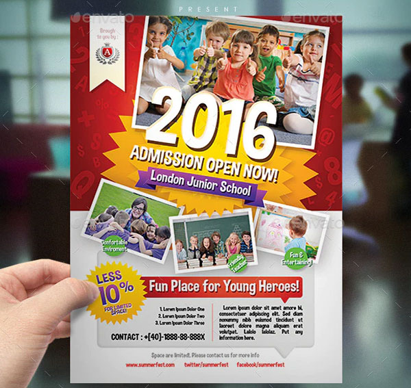 Kindergarten Junior School Flyer Design