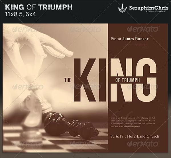 King of Triumph Church Flyer Template