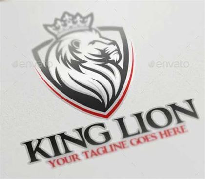 King Lion Logo Template