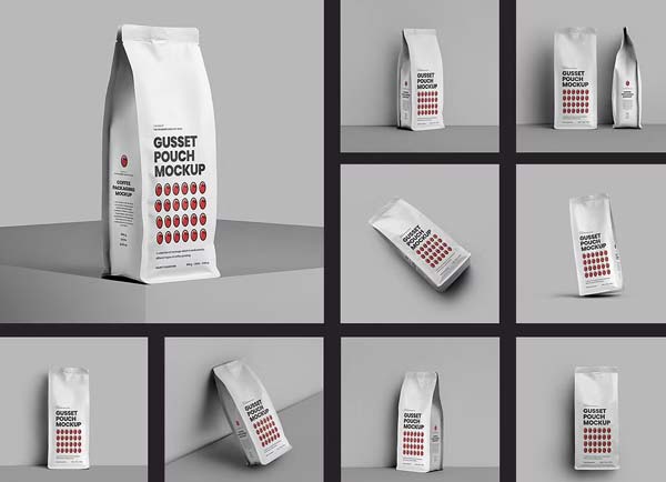 Kraft Paper Coffee Bag Mockup