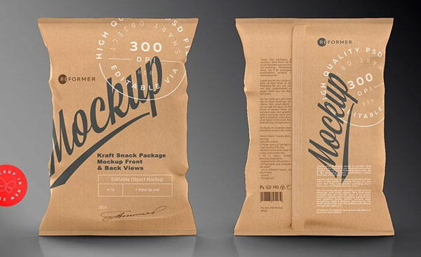 Kraft Snack Package Mockup