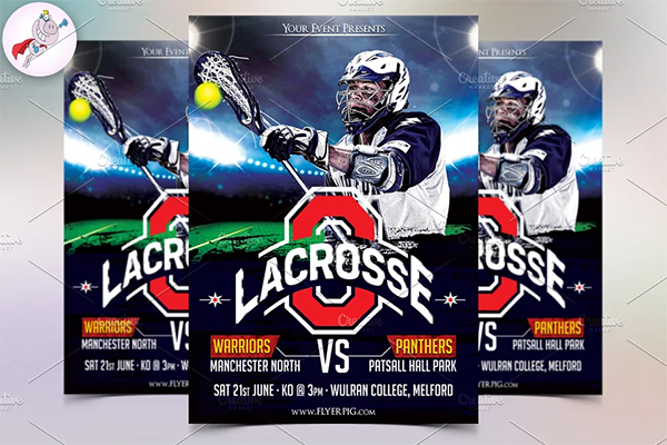 Lacrosse Sports Flyer Template