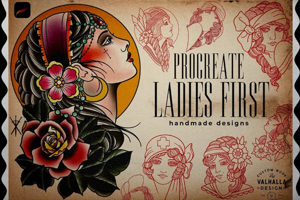 Ladies First Tattoo Flyer
