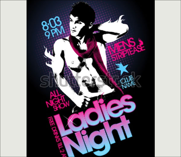 Ladies Night Party Design Flyer