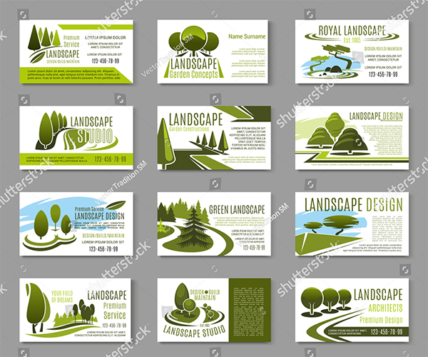 Landscape Design Vector Template