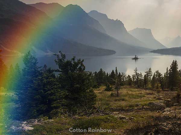 Landscape Rainbow Library Photoshop Action