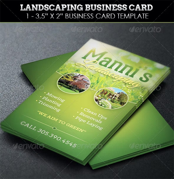 Landscaping Business Card Template