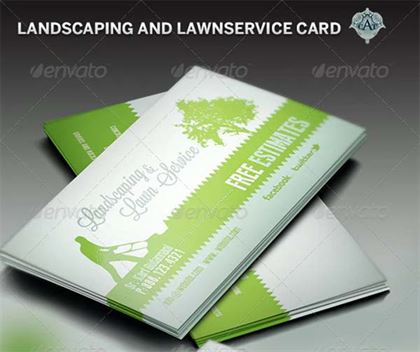 Landscape Business Card Template from www.templateupdates.com