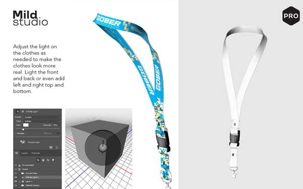 Lanyard Id Badge Mockup
