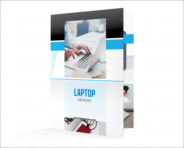 Laptop Repair Shop Bifold Brochure