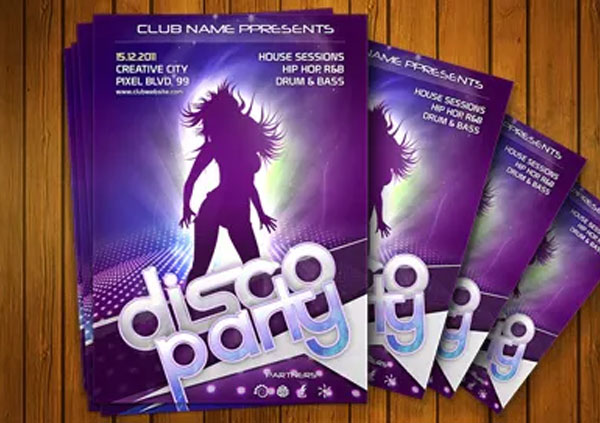 Late Night Club Flyer PSD Template