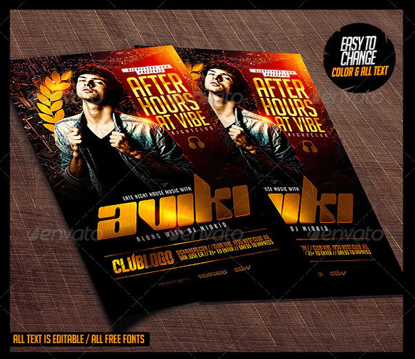 Late Night Flyer Templates