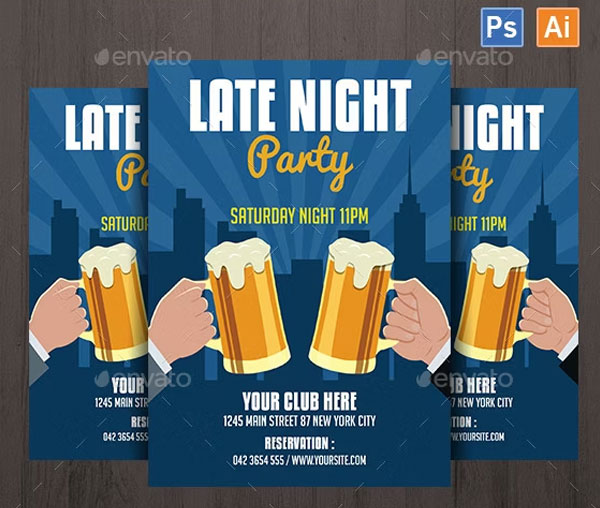 Late Night Party Flyer